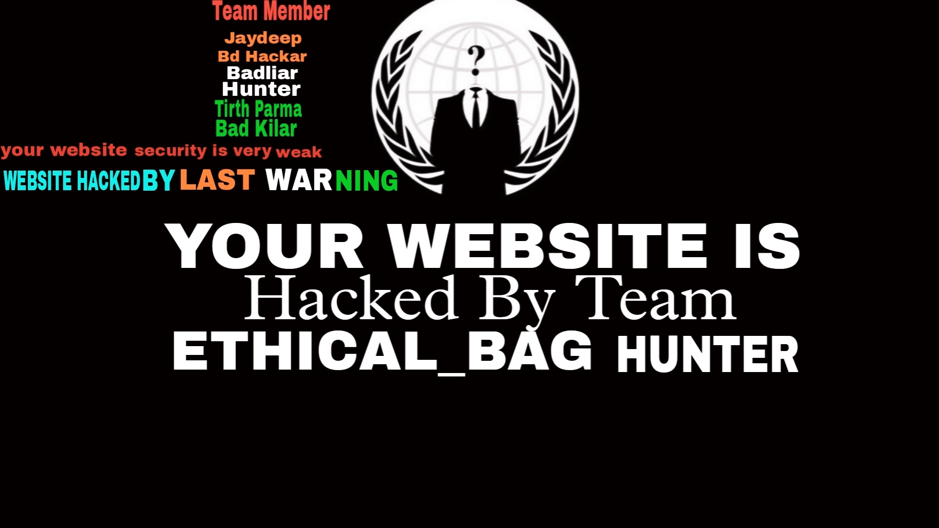 THIS WEBSITE HACKED BY TEAM _ETHICAL_BAG_HUNTER